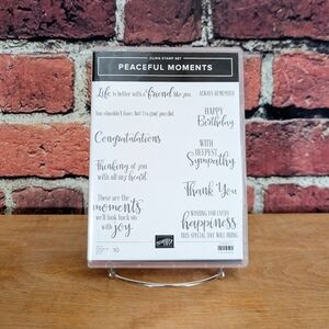 Stampin' Up Peaceful Moments Stamp Set & Poppy Moments Dies,  New